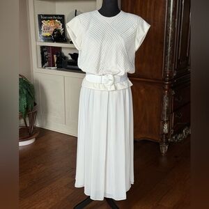 Vintage Richard‎ Warren Ivory Top and Skirt Set